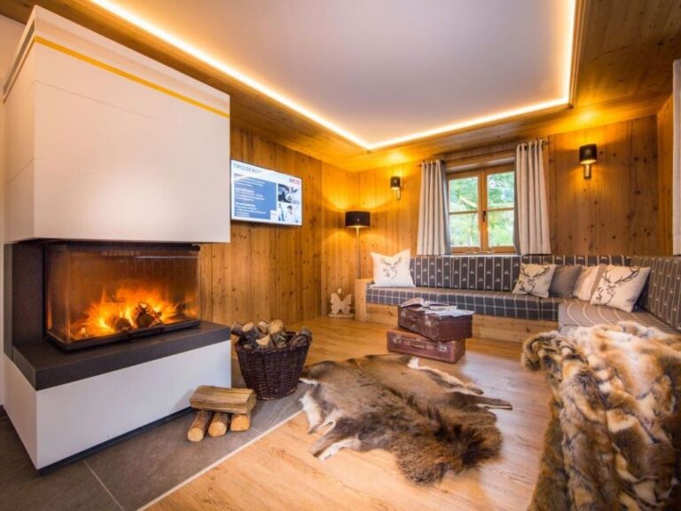 Woonkamer van chalet jagdhaus