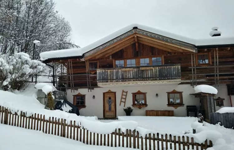 almchalet sneeberg in muhlbach am hochkoning vooraanzicht