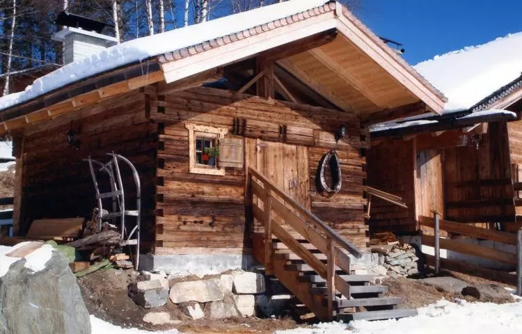 chalet goldwascherhutte in rauris voorkant