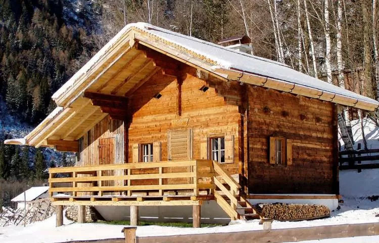 chalet lennkhutte in rauris voorkant