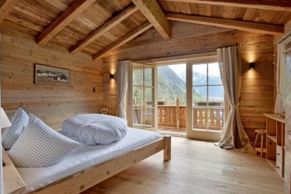 bergchalet klausner die hutte in zilertal slaapkamer