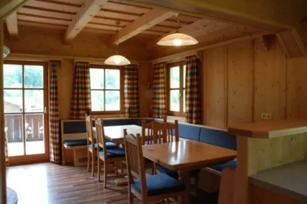 woonkamer bij Chalet Amade