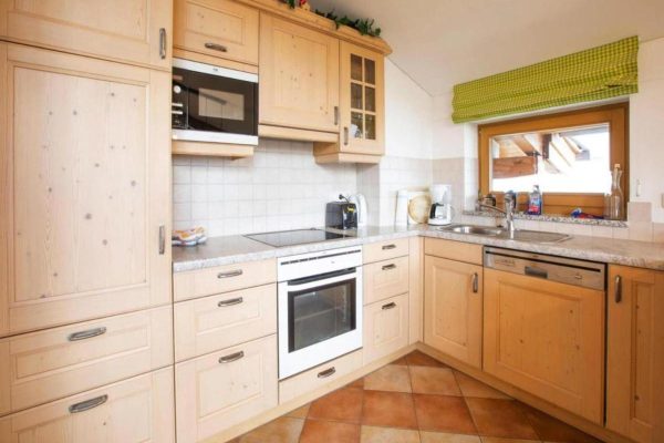Keuken bij Chalet-appartement Bärlerhof