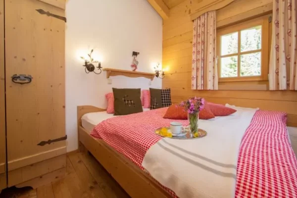 Slaapkamer binnen chalet Bachalm 2006