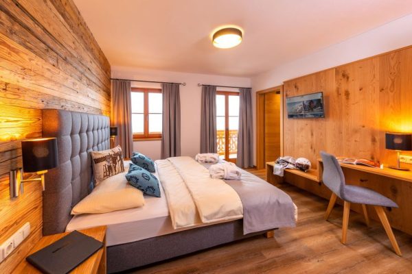Slaapkamer bij Chalet Bachgut Berg