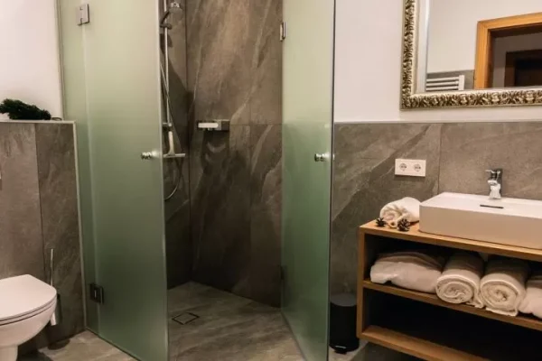 chalet bergseegut i in wagrain badkamer