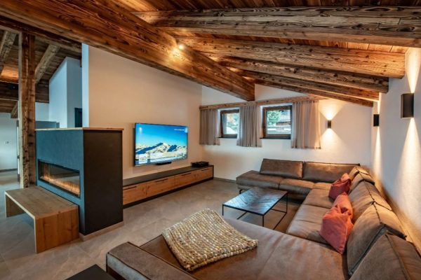 Woonkamer bij Chalet der Legenden