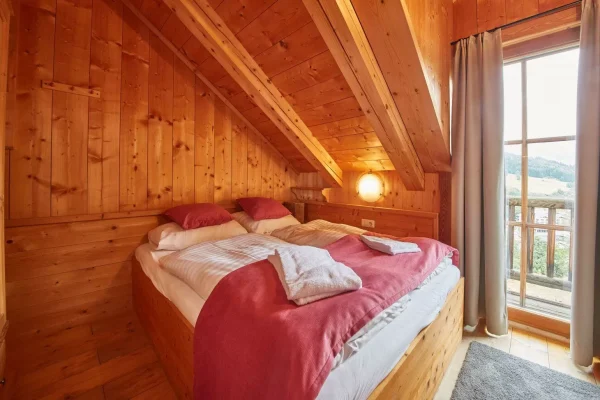 chalet dreihittn steinbock in saalbach slaapkamer