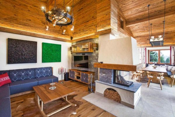 Woonkamer van Chalet Edelweissalm