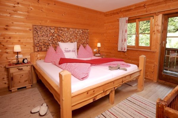 Slaapkamer bij Chalet Forsthaus Daringer