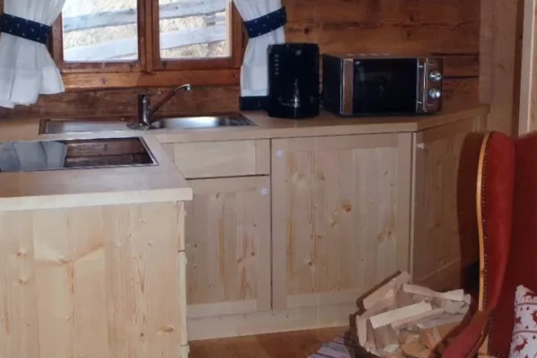 chalet goldwascherhutte in rauris keuken