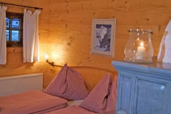 chalet goldwascherhutte in rauris slaapkamer