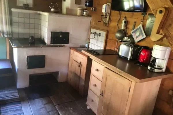 keuken bij Chalet Hexenhäuschen