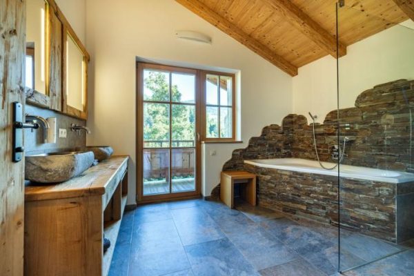 Badkamer bij Chalet Rustika I