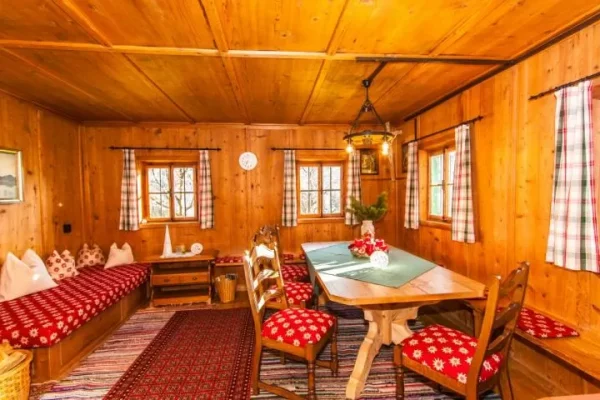 woonkamer bij Chalet Stollenberghutte