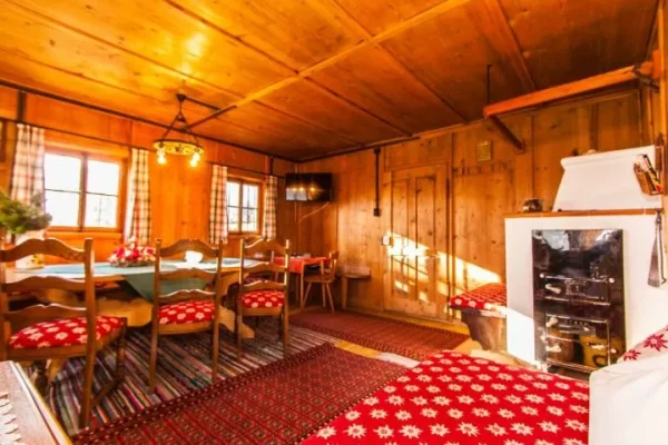 woonkamer bij Chalet Stollenberghutte