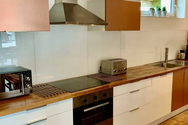 Keuken bij Chalets Augustine