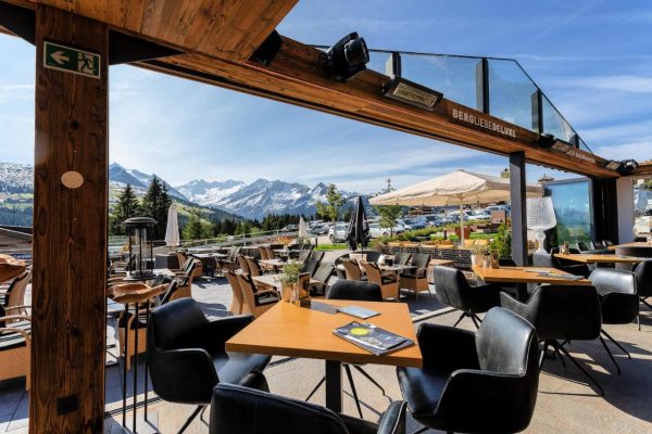 terras van My Alpenwelt Resort